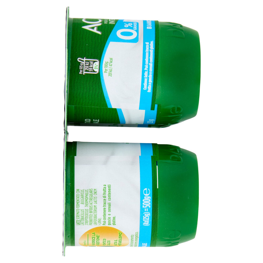 ACTIVIA 0% NATURALE  DANONE BIANCO 4X125G - 5