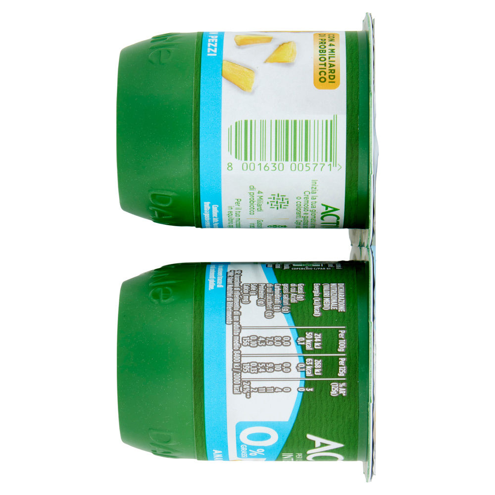 ACTIVIA 0%  DANONE ANANAS IN PEZZI  4X125 G - 7