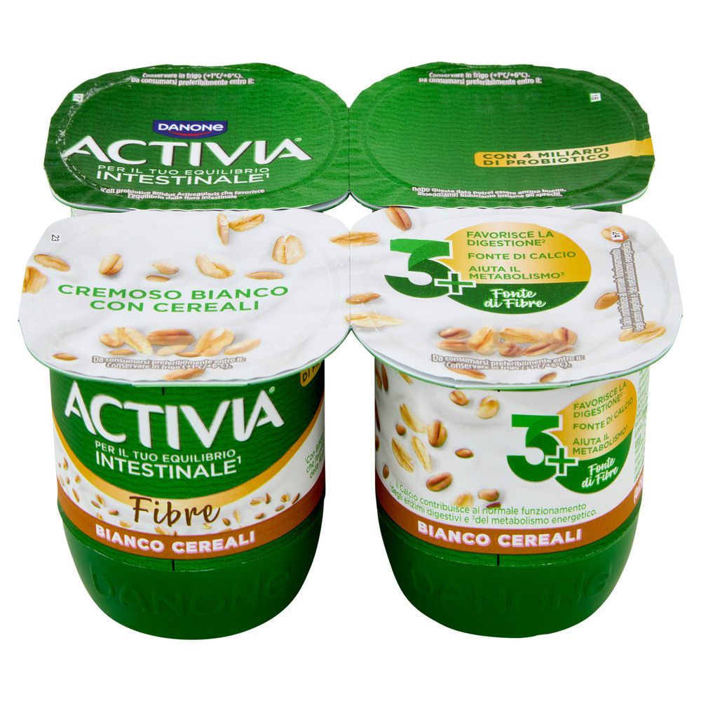 ACTIVIA FIBRE DANONE BIANCO/CEREALI 4X125 G - 5