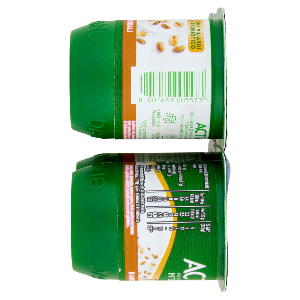 ACTIVIA FIBRE DANONE BIANCO/CEREALI 4X125 G - 2