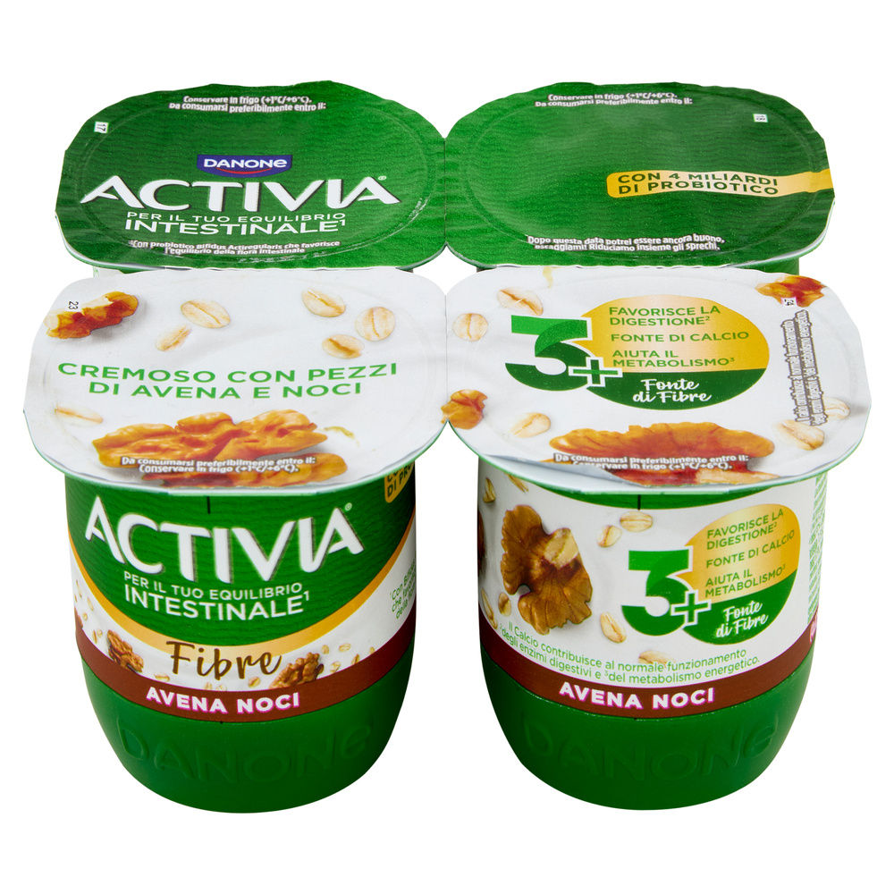 ACTIVIA FIBRE DANONE AVENA NOCI 4X125 G - 5