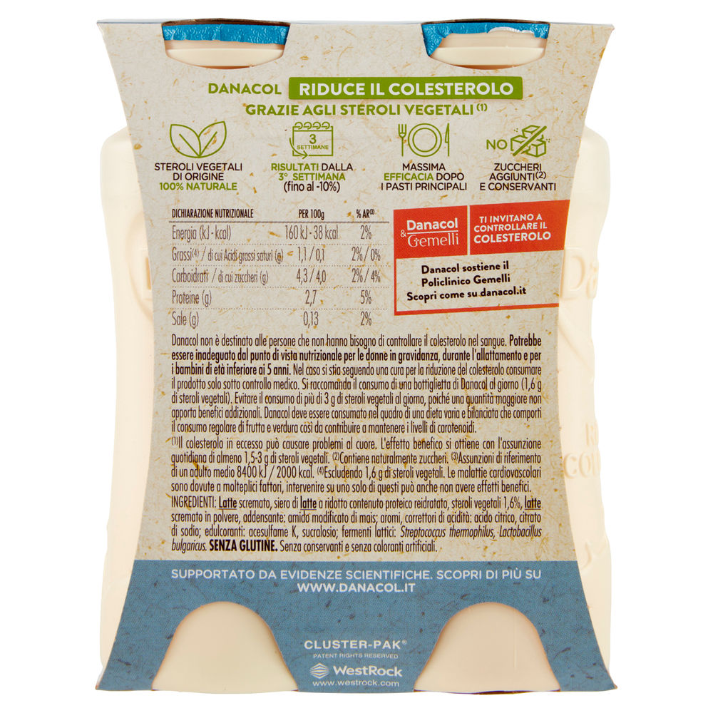 DANACOL DANONE ANTICOLESTEROLO BIANCO BTG 4X100G - 1
