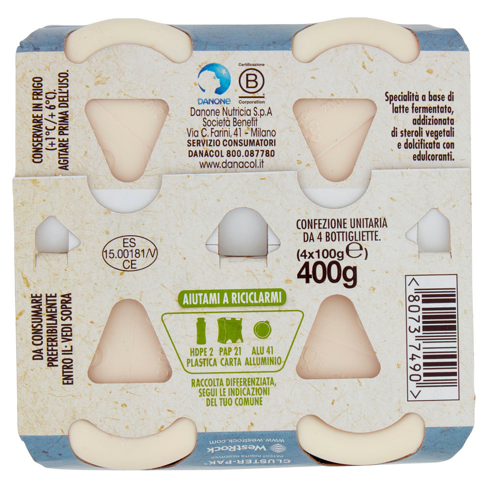 DANACOL DANONE ANTICOLESTEROLO BIANCO BTG 4X100G - 7