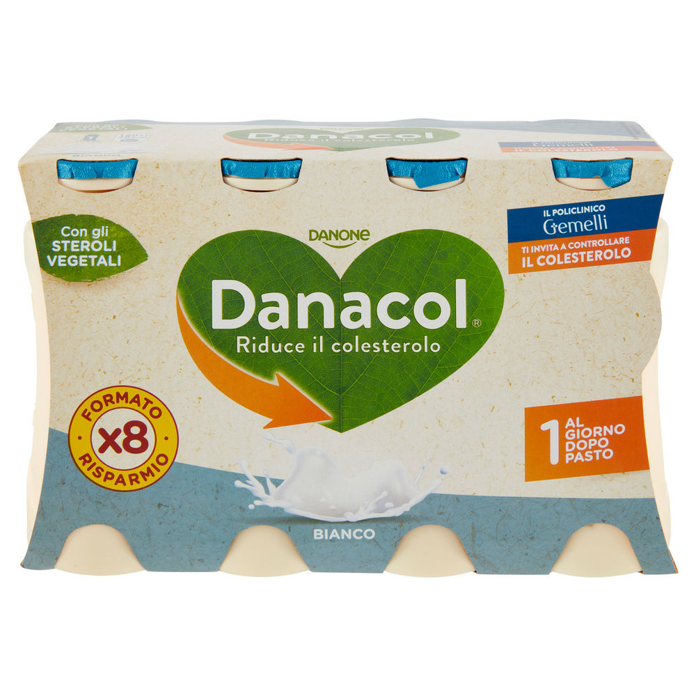 DANACOL DANONE ANTICOLESTEROLO BIANCO BTG 8X100G - 2