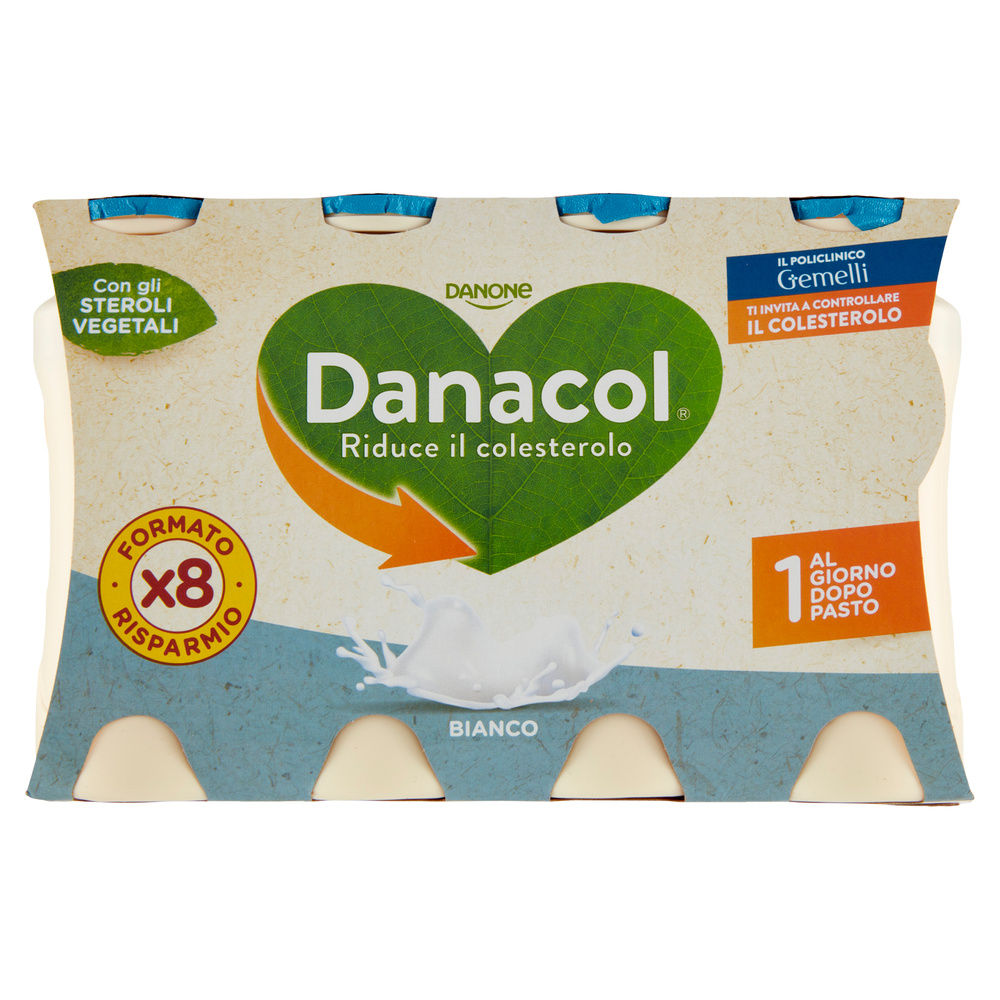DANACOL DANONE ANTICOLESTEROLO BIANCO BTG 8X100G - 7