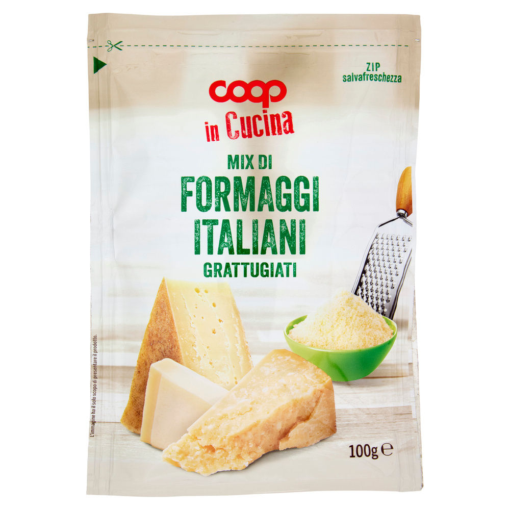 MIX DI FORMAGGI GRATTUGIATI COOP BUSTA 100 G - 3