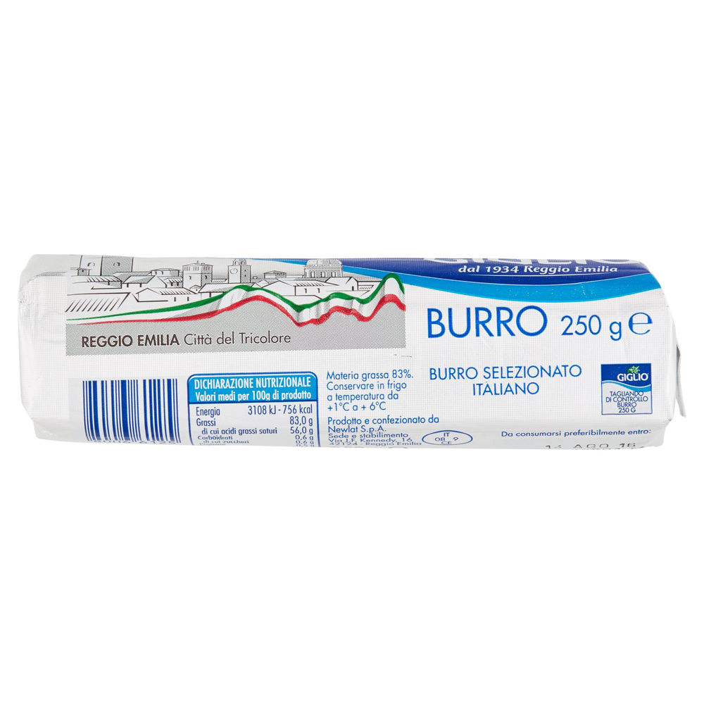 BURRO GIGLIO ROTOLO ALLUMINATO 250 G - 7