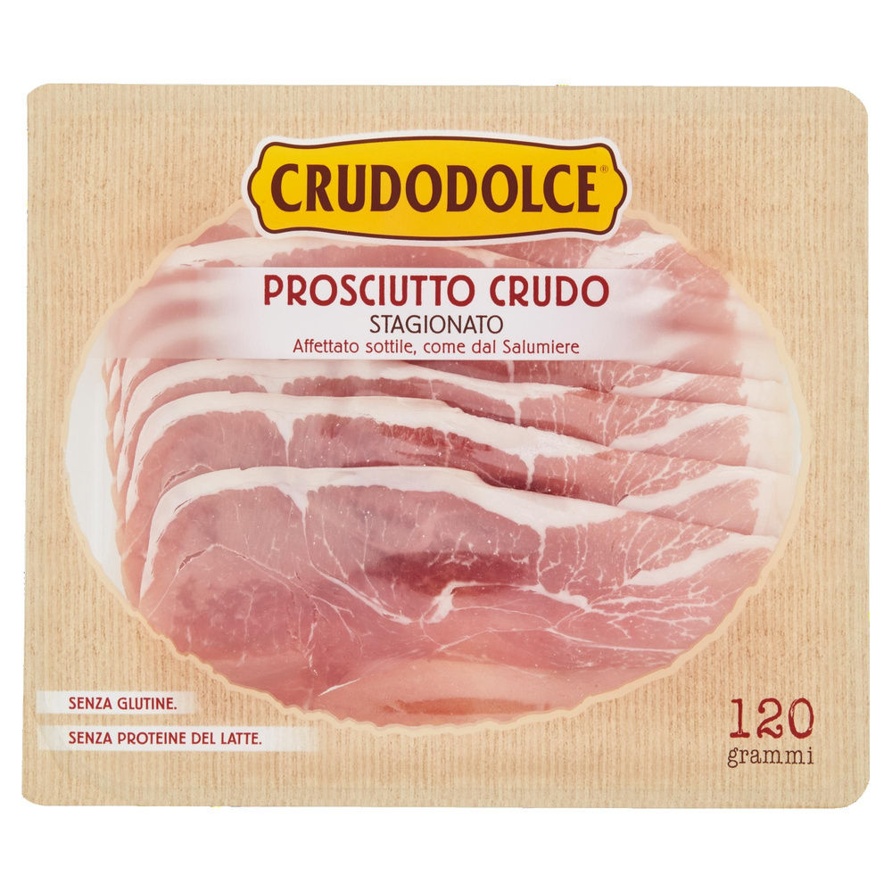PROSCIUTTO CRUDO DOLCE OVALI  PARMACOTTO VASCHETTA 120 G - 2