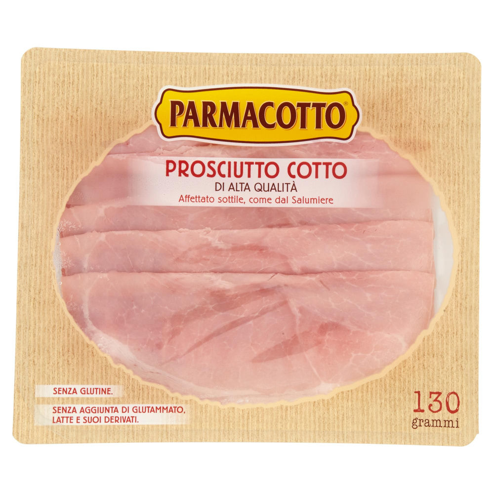 PROSCIUTTO COTTO ALTA QUALITA' OVALI PARMACOTTO VASCHETTA 130 G - 2