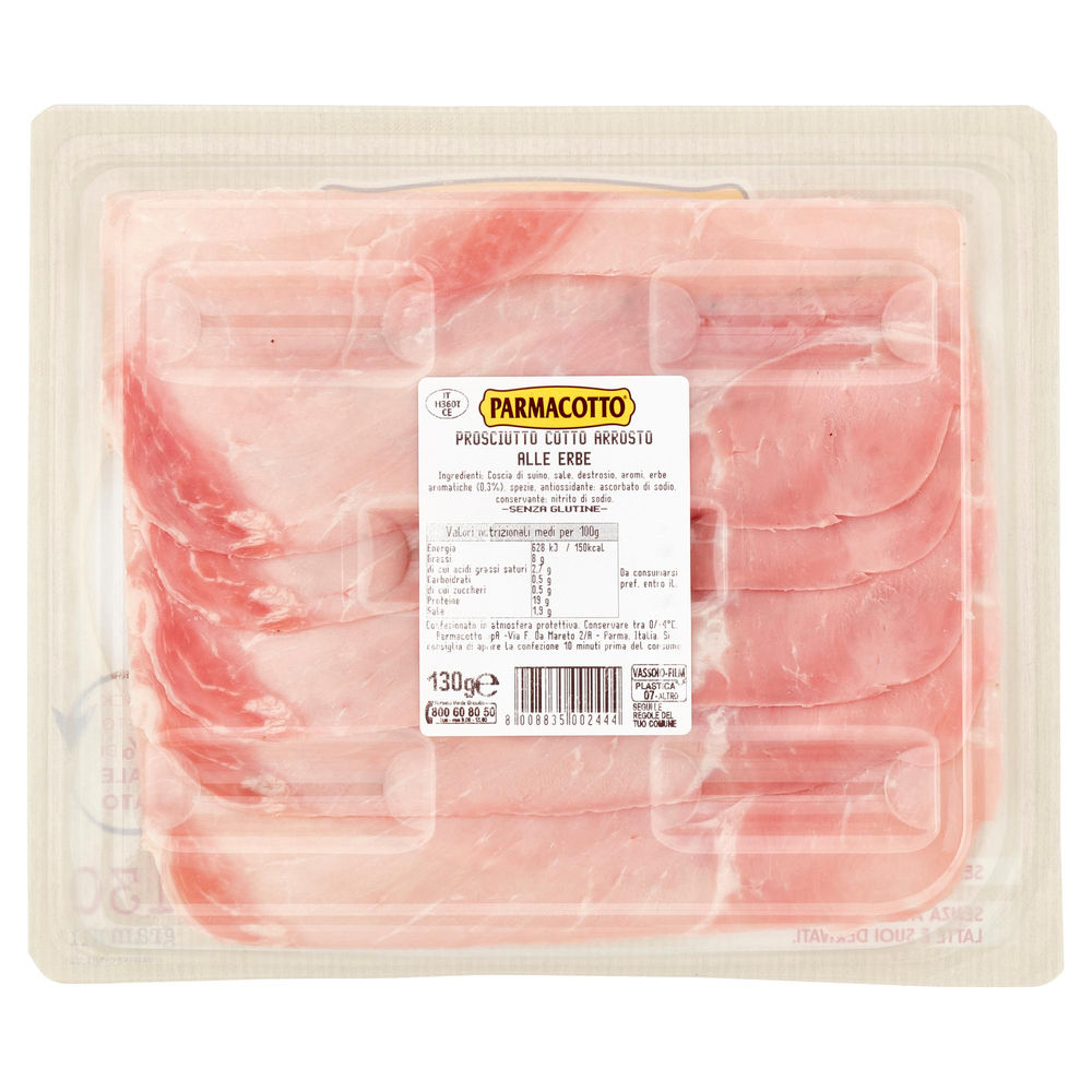 PROSCIUTTO ARROSTO OVALI PARMACOTTO VASCHETTA G 130 - 1