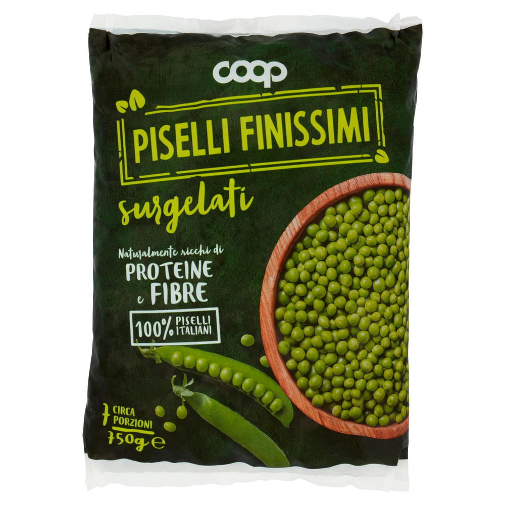 Piselli finissimi surgelati coop busta 750g