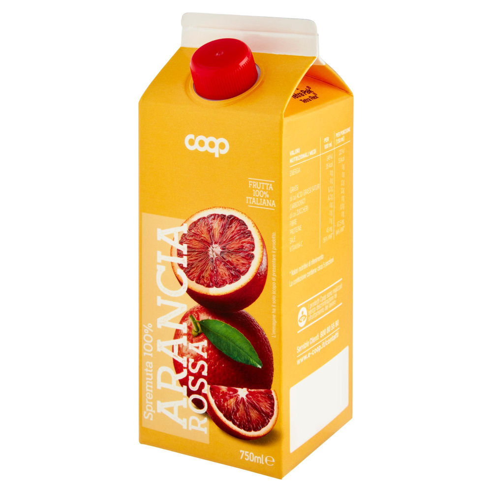SPREMUTA COOP 100% ARANCIA ROSSA BRICK 750 ML - 7