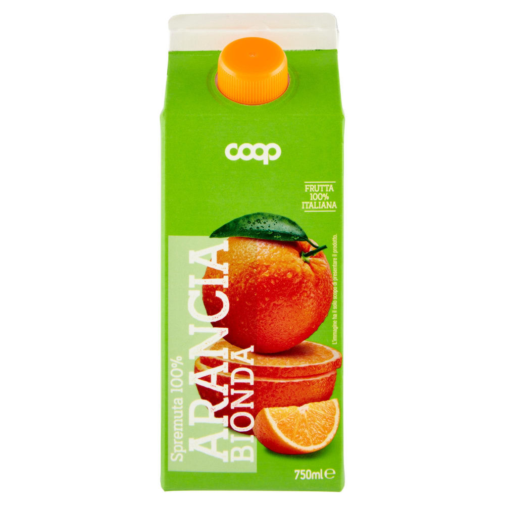 SPREMUTA COOP 100% ARANCIA BIONDA BRICK 750 ML - 2