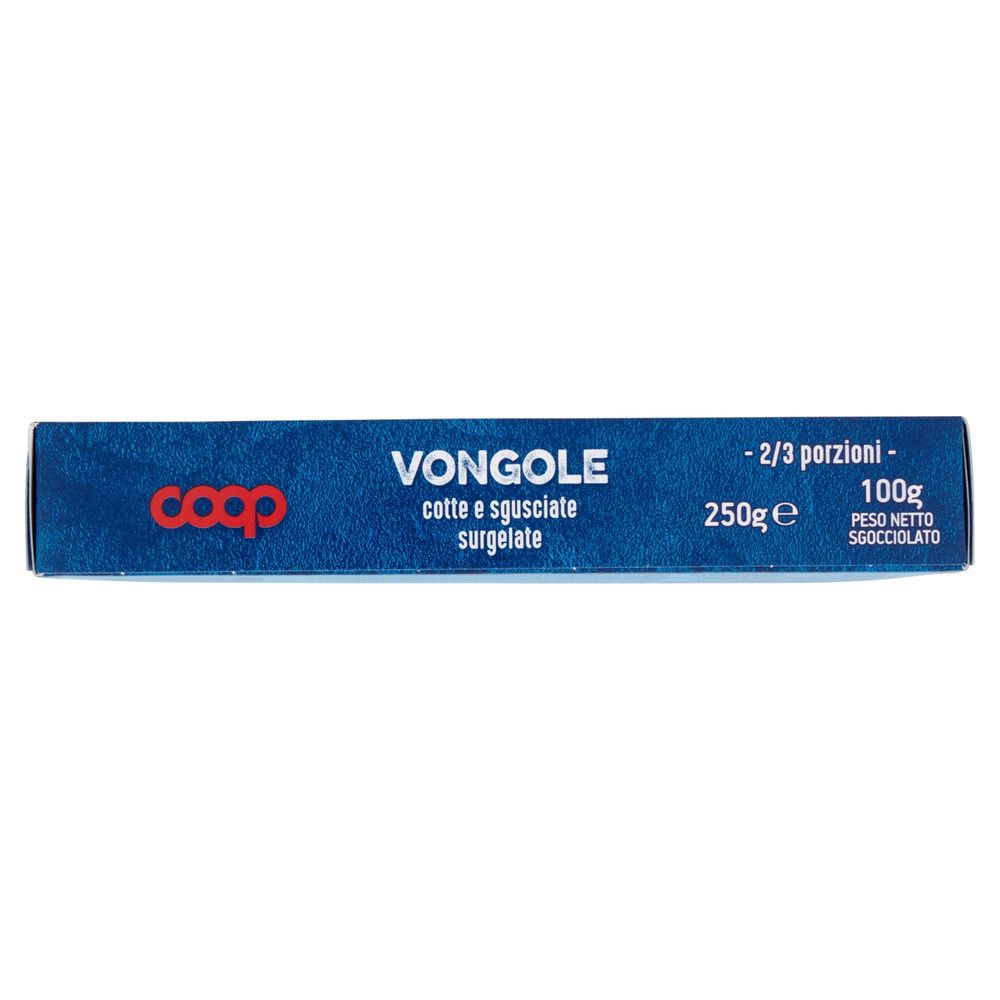 VONGOLE SGUSCIATE SURGELATE COOP 250G LORDO 100G SGOCC. - 6