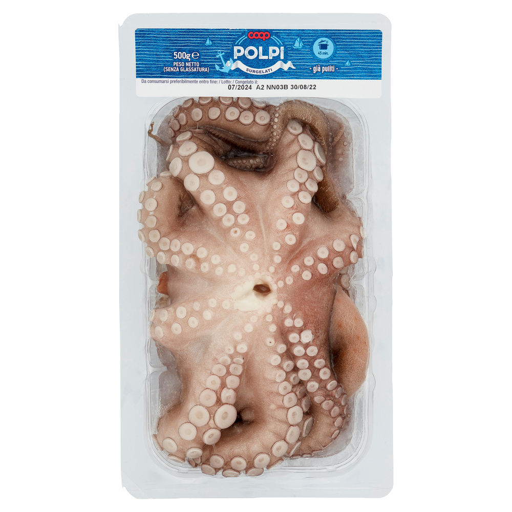 POLPO INTERO SURGELATO COOP SOTTOVUOTO G 500 - 8