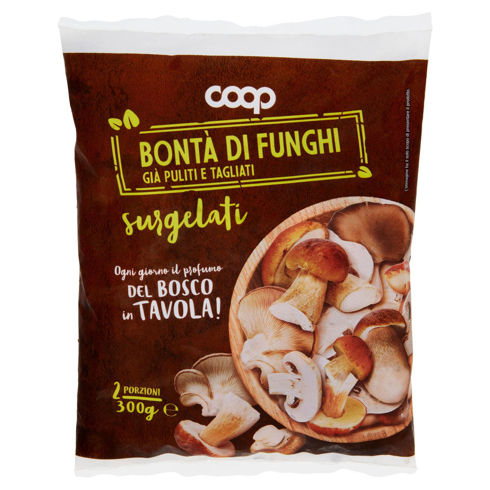 BONTÀ DI FUNGHI MISTI SURGELATI COOP BUSTA 300G - 2