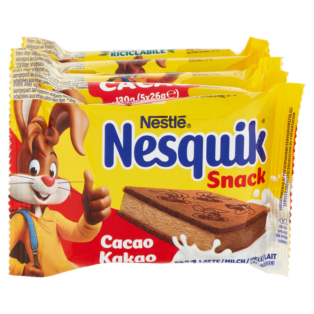 SNACK NESQUIK CACAO NESTLE' MULTIPACK 5X26 G - 5