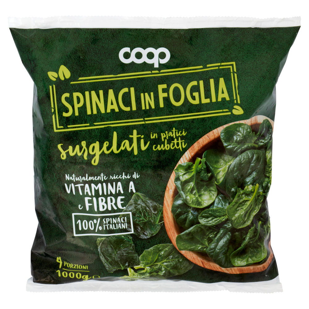 SPINACI A CUBETTI PORZIONATI SURG.COOP BUSTA KG 1 - 4