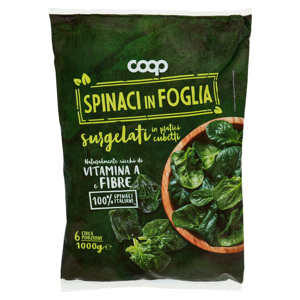 SPINACI A CUBETTI PORZIONATI SURG.COOP BUSTA KG 1 - 10