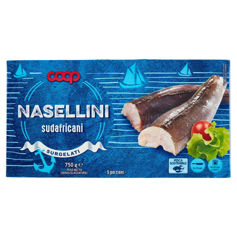 NASELLINI DECAPITATI SURGELATI COOP SCATOLA G 750 - 4