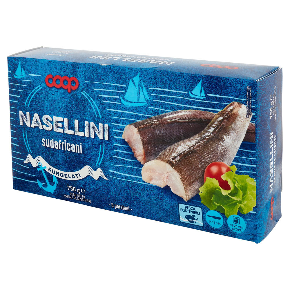 NASELLINI DECAPITATI SURGELATI COOP SCATOLA G 750 - 2