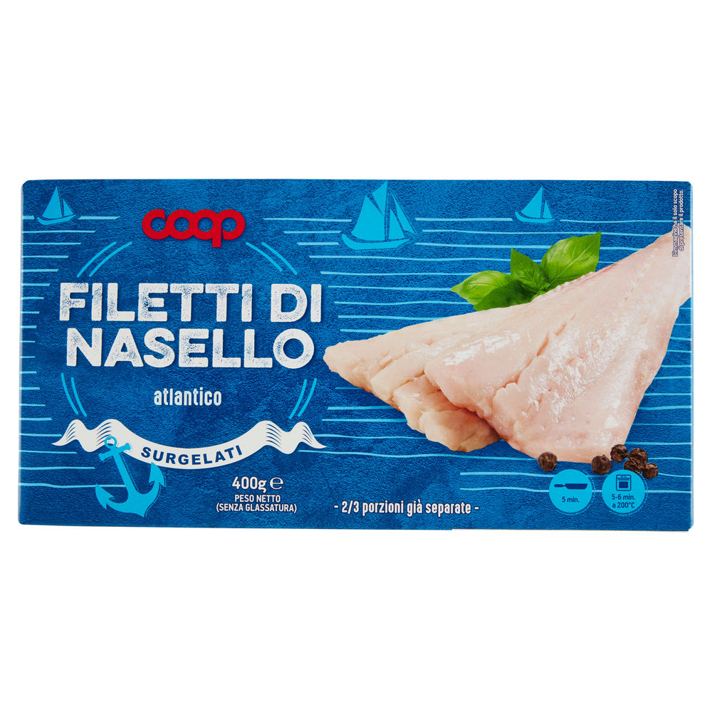 FILETTI DI NASELLO SURGELATI COOP SCATOLA G 400 - 0