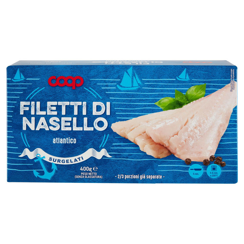 FILETTI DI NASELLO SURGELATI COOP SCATOLA G 400 - 2