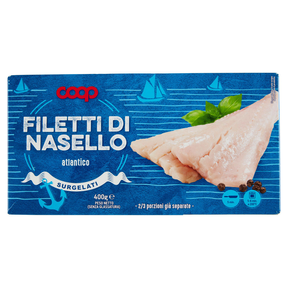 FILETTI DI NASELLO SURGELATI COOP SCATOLA G 400 - 3