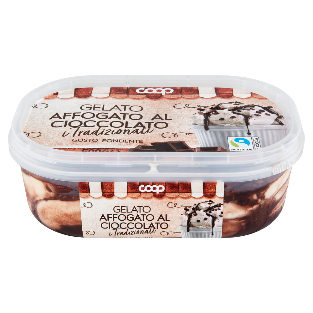 GELATO AFFOGATO AL CIOCCOLATO COOP VASCHETTA G 500 - 2