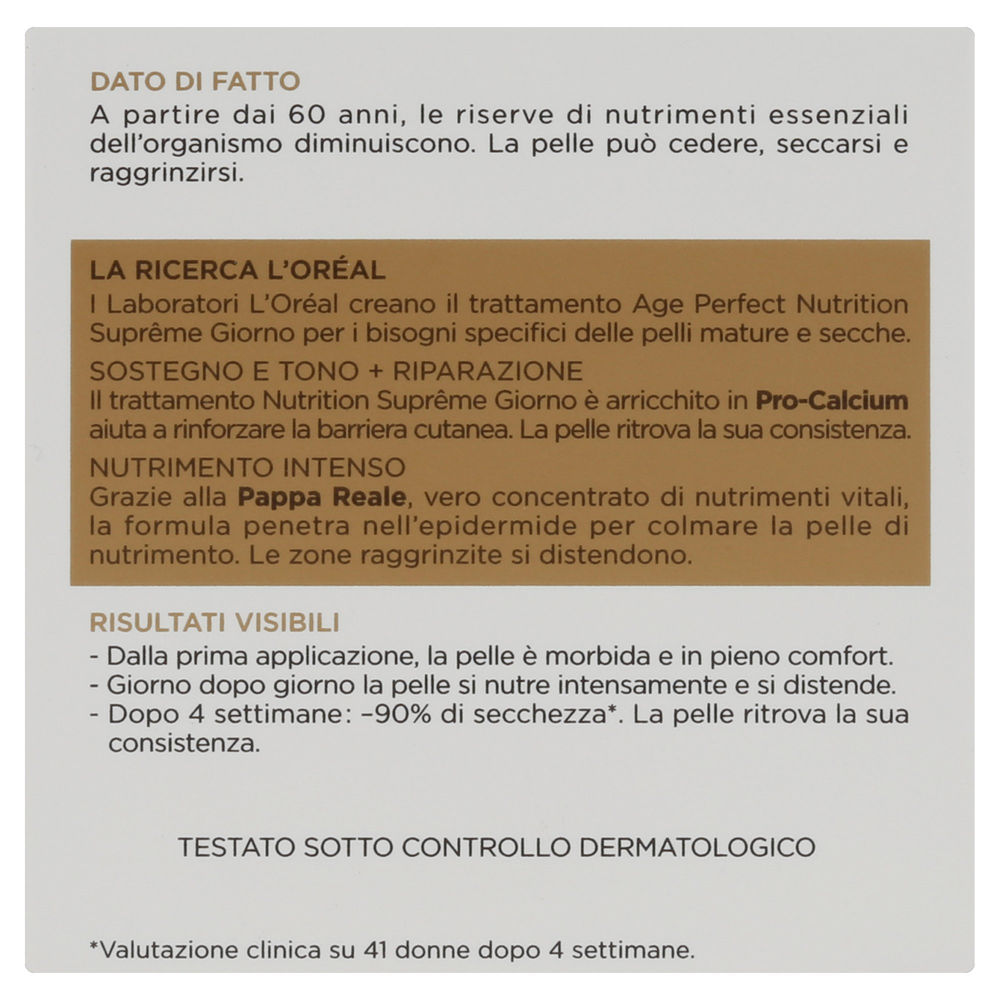 CREMA L'OREAL AGE PERFECT NUTRITION SUPREME ML 50 - 1