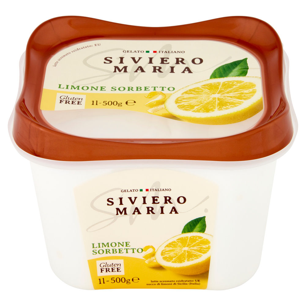 GELATO SORBETTO AL LIMONE SIVIERO MARIA VASCHETTA 500G - 3