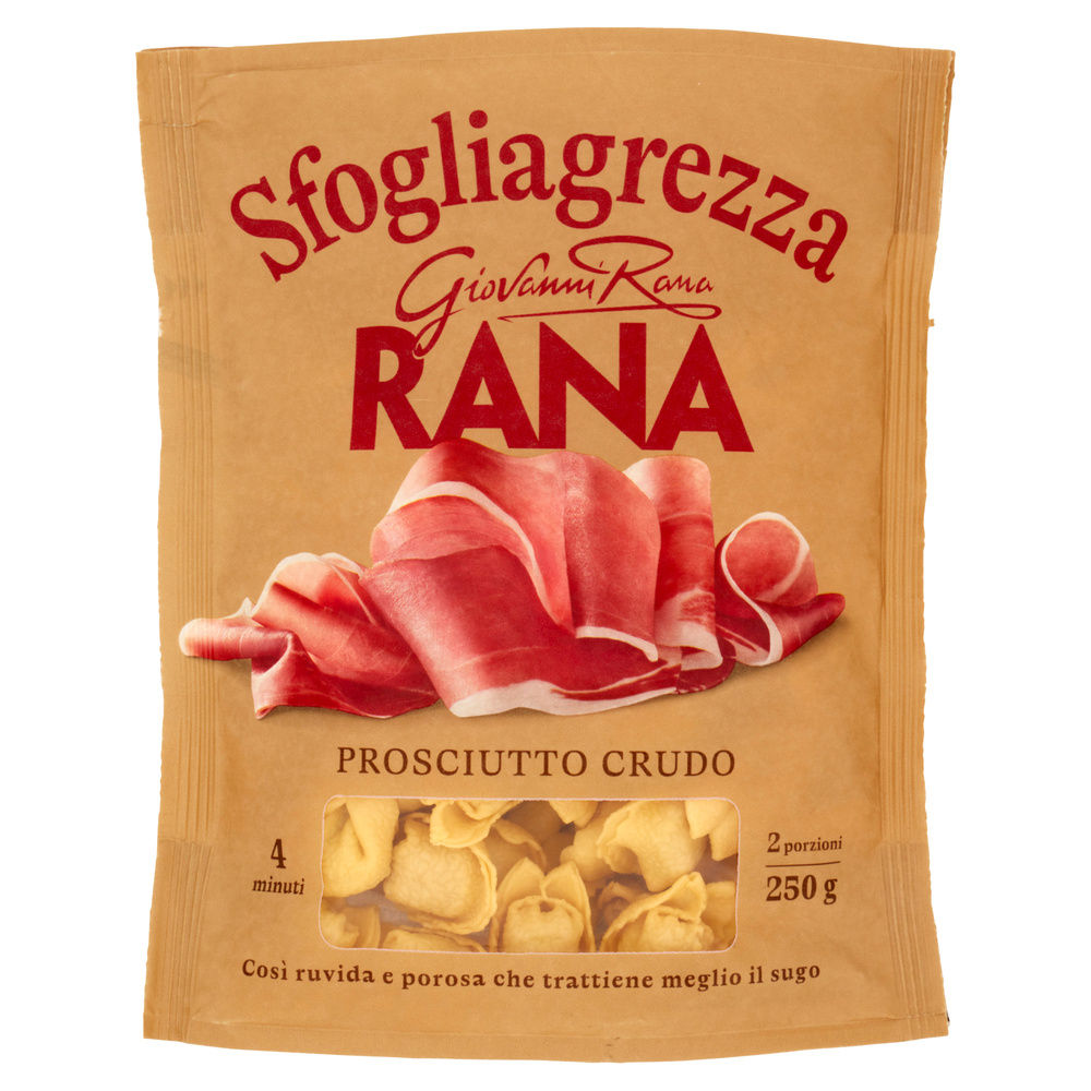 CAPPELLETTI AL PROSCIUTTO CRUDO SFOGLIAGREZZA RANA SACCHETTO G 250 - 7