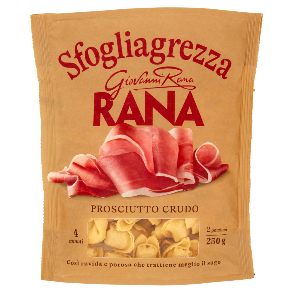CAPPELLETTI AL PROSCIUTTO CRUDO SFOGLIAGREZZA RANA SACCHETTO G 250 - 3