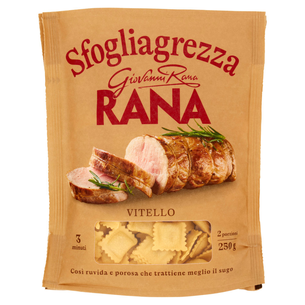 RAVIOLINI ALLA CARNE SFOGLIAGREZZA RANA SACCHETTO G 250 - 0