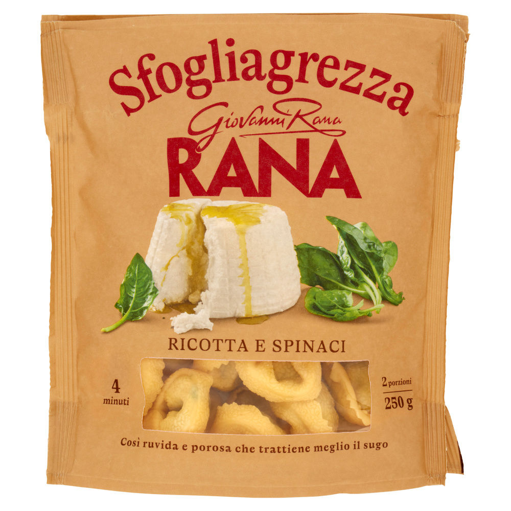 TORTELLONI RICOTTA E SPINACI SFOGLIAGREZZA RANA SACCHETTO G 250 - 7