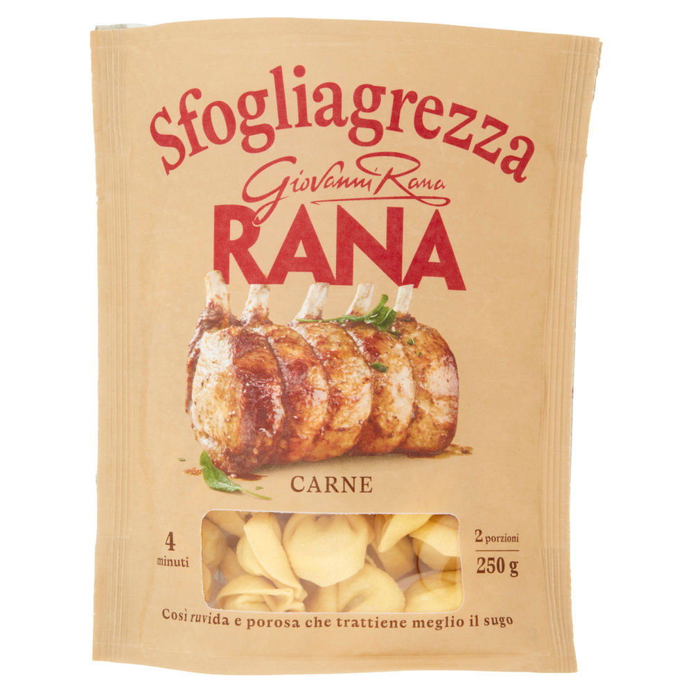 TORTELLINI ALLA CARNE SFOGLIAGREZZA RANA SACCHETTO G 250 - 4