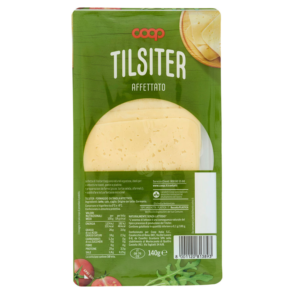 TILSITER AFFETTATO COOP VASCHETTA G 140 - 2