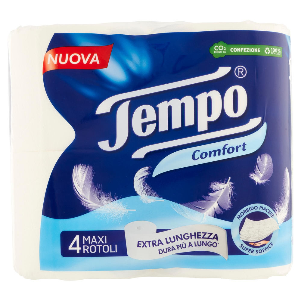CARTA IGIENICA TEMPO COMFORT 2 VELI MAXI ROTOLI PZ 4 - 3