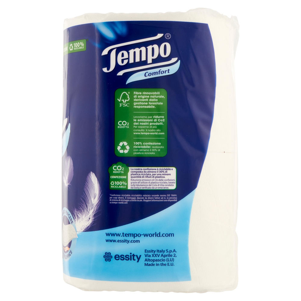 CARTA IGIENICA TEMPO COMFORT 2 VELI MAXI ROTOLI PZ 4 - 7