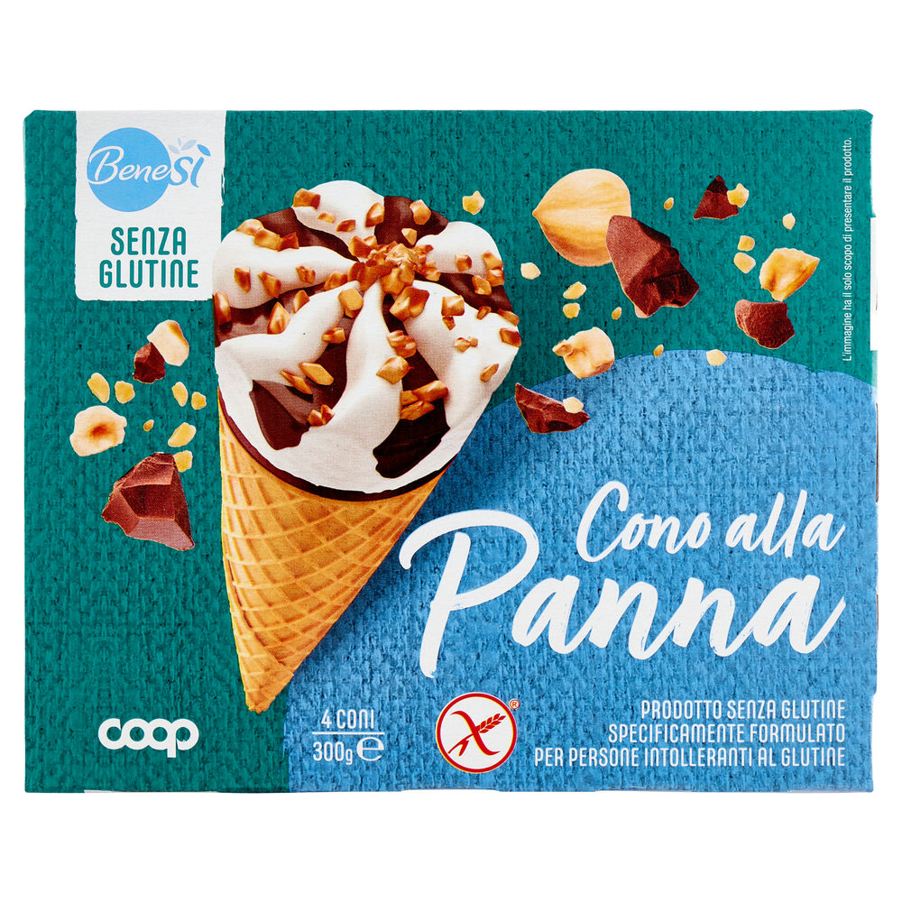 CONO SENZA GLUTINE ALLA PANNA BENE.SI' COOP 4 PZ G 300 - 0