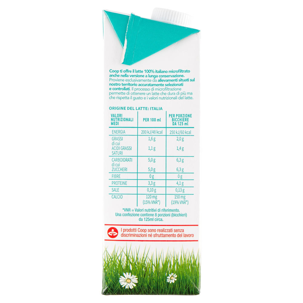 LATTE UHT PS MICROFILTRATO COOP TETRA EDGE 1L - 8