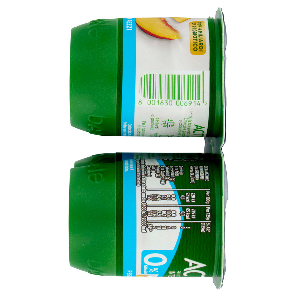 ACTIVIA 0 DANONE PESCA 4X125 G - 4