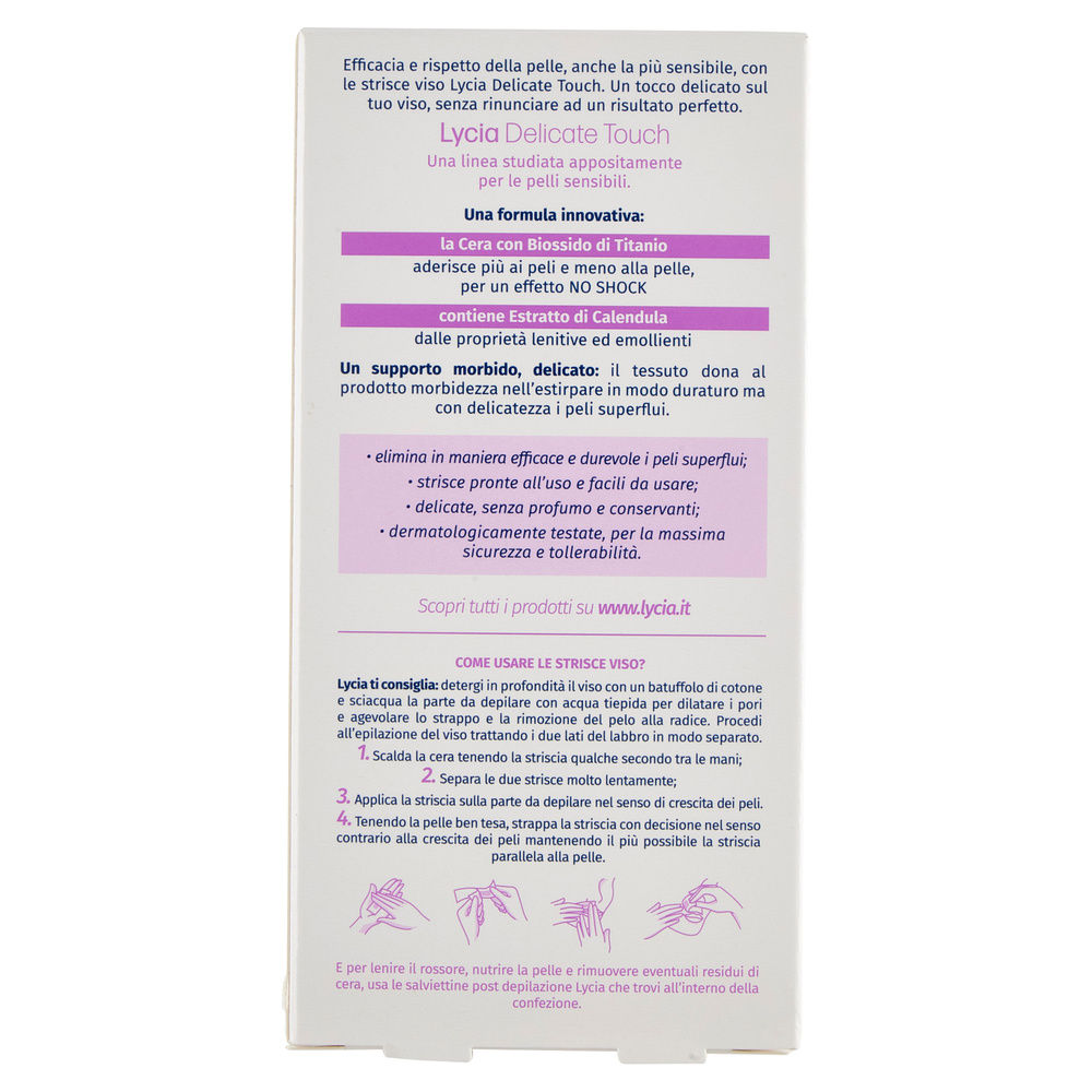 STRISCE VISO DELICATE TOUCH LYCIA SCATOLA 20PZ - 1
