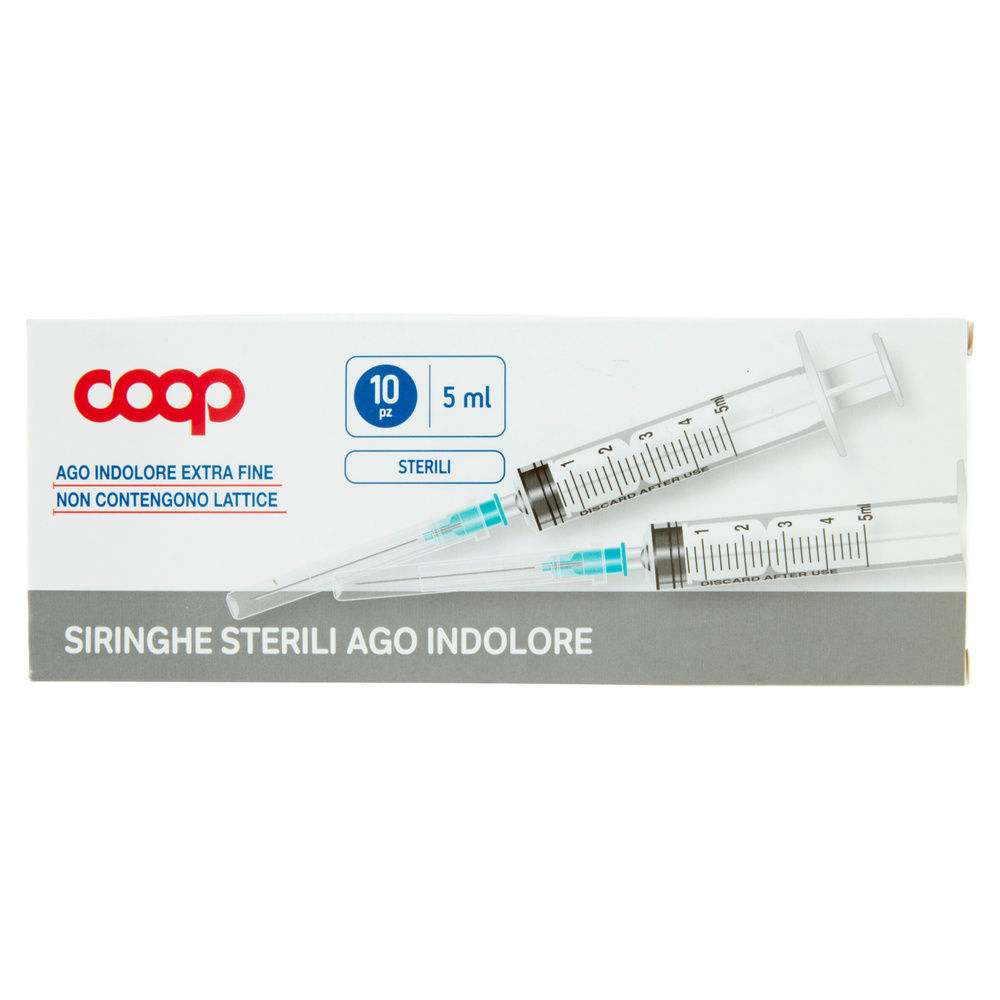 SIRINGHE STERILI COOP AGO INDOLORE 5 ML SCATOLA 10PZ - 3