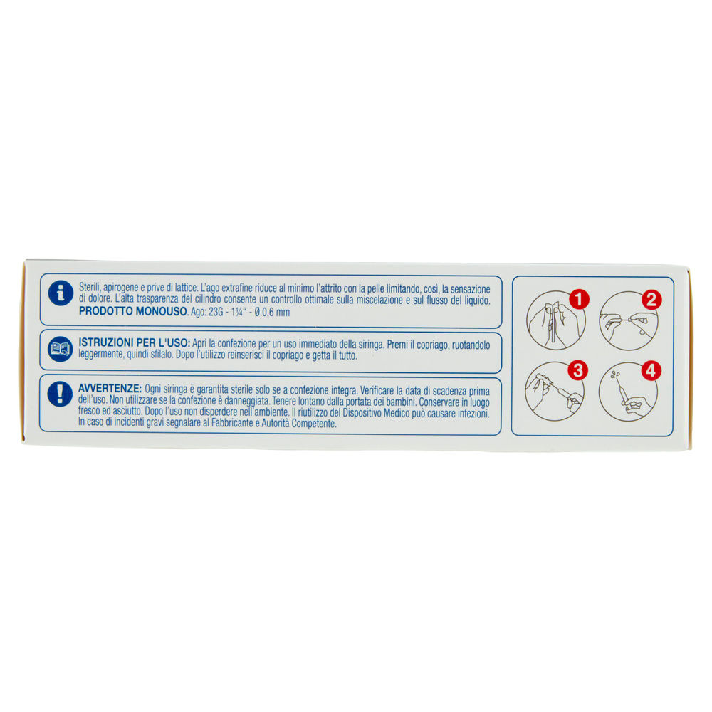 SIRINGHE STERILI COOP AGO INDOLORE 5 ML SCATOLA 10PZ - 5
