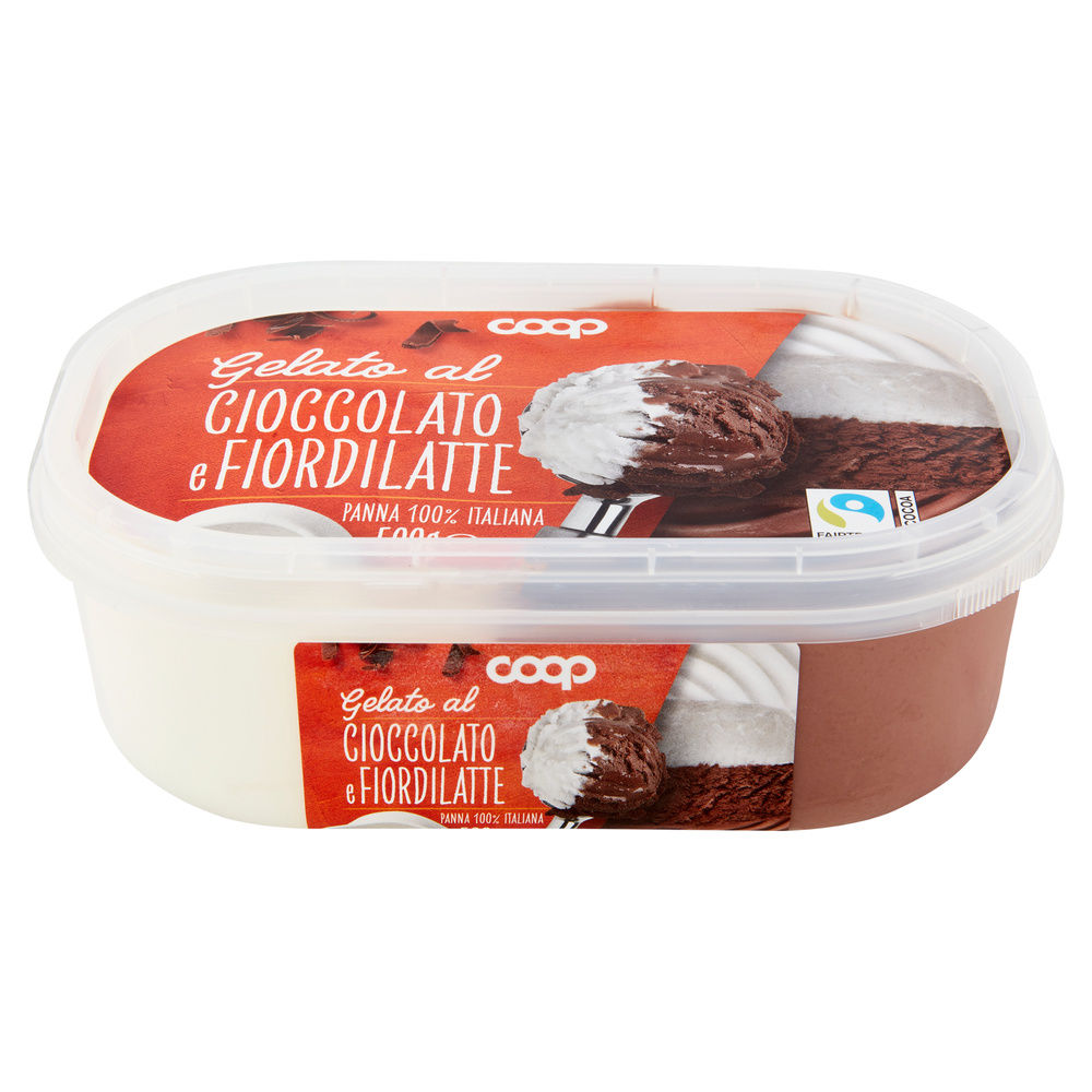 GELATO AL CIOCCOLATO E FIORDILATTE COOP VASCHETTA  G 500 - 7