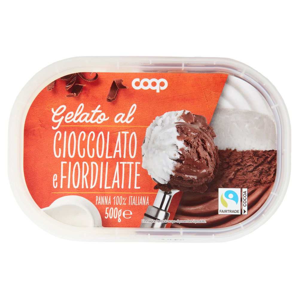 GELATO AL CIOCCOLATO E FIORDILATTE COOP VASCHETTA  G 500 - 8