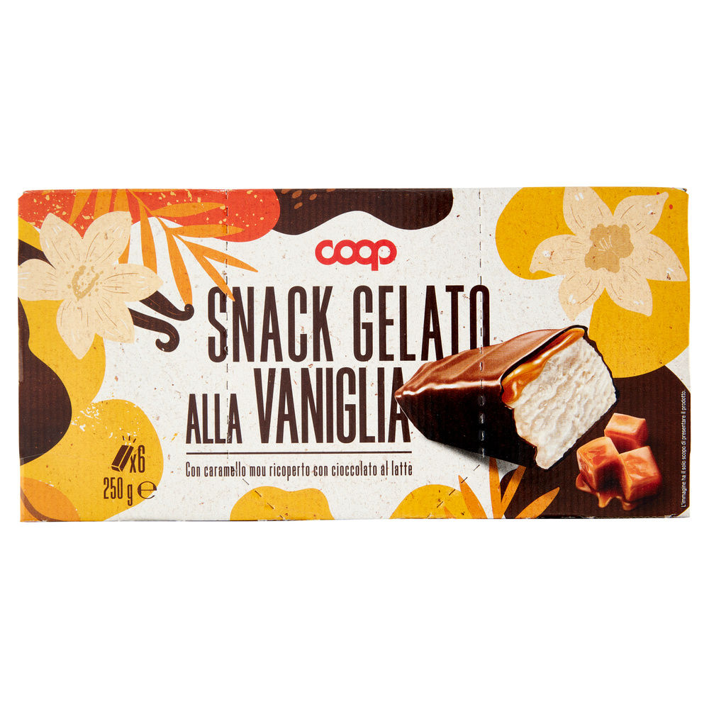 GELATO SNACK ALLA VANIGLIA COOP 6PZ G 250 - 6