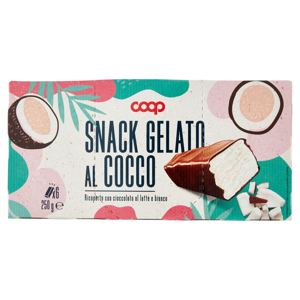 GELATO SNACK AL COCCO COOP 6PZ SCATOLA G 250 - 2