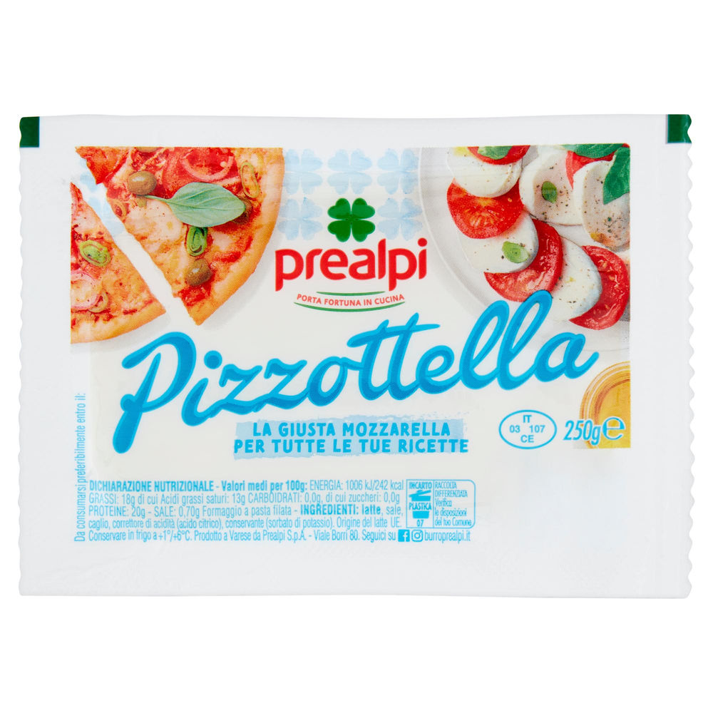 FORMAGGIO PIZZOTTELLA PREALPI BUSTA 250 G - 0